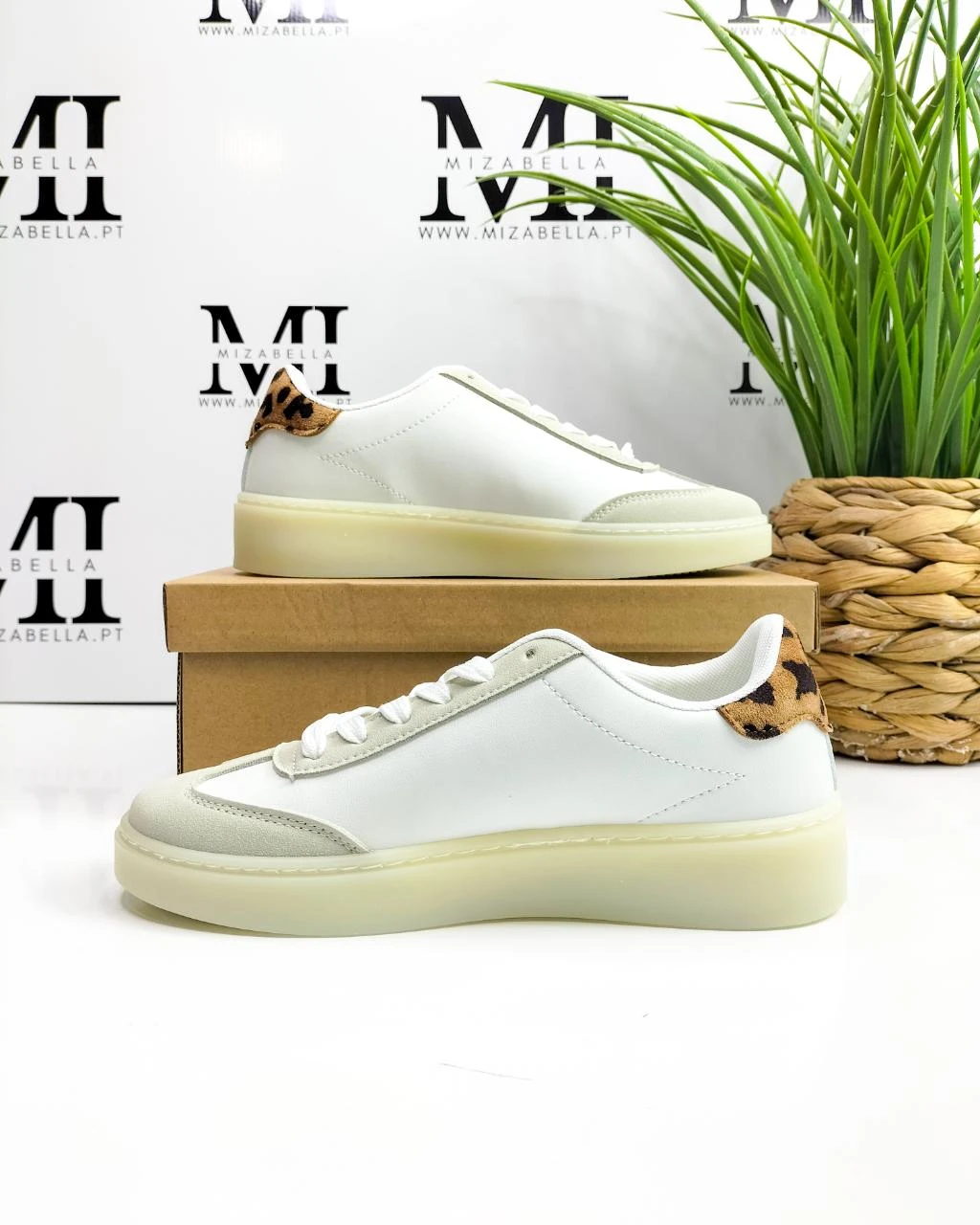 Sapatilha / Ténis branco com detalhes animal print T.39 – photo 7